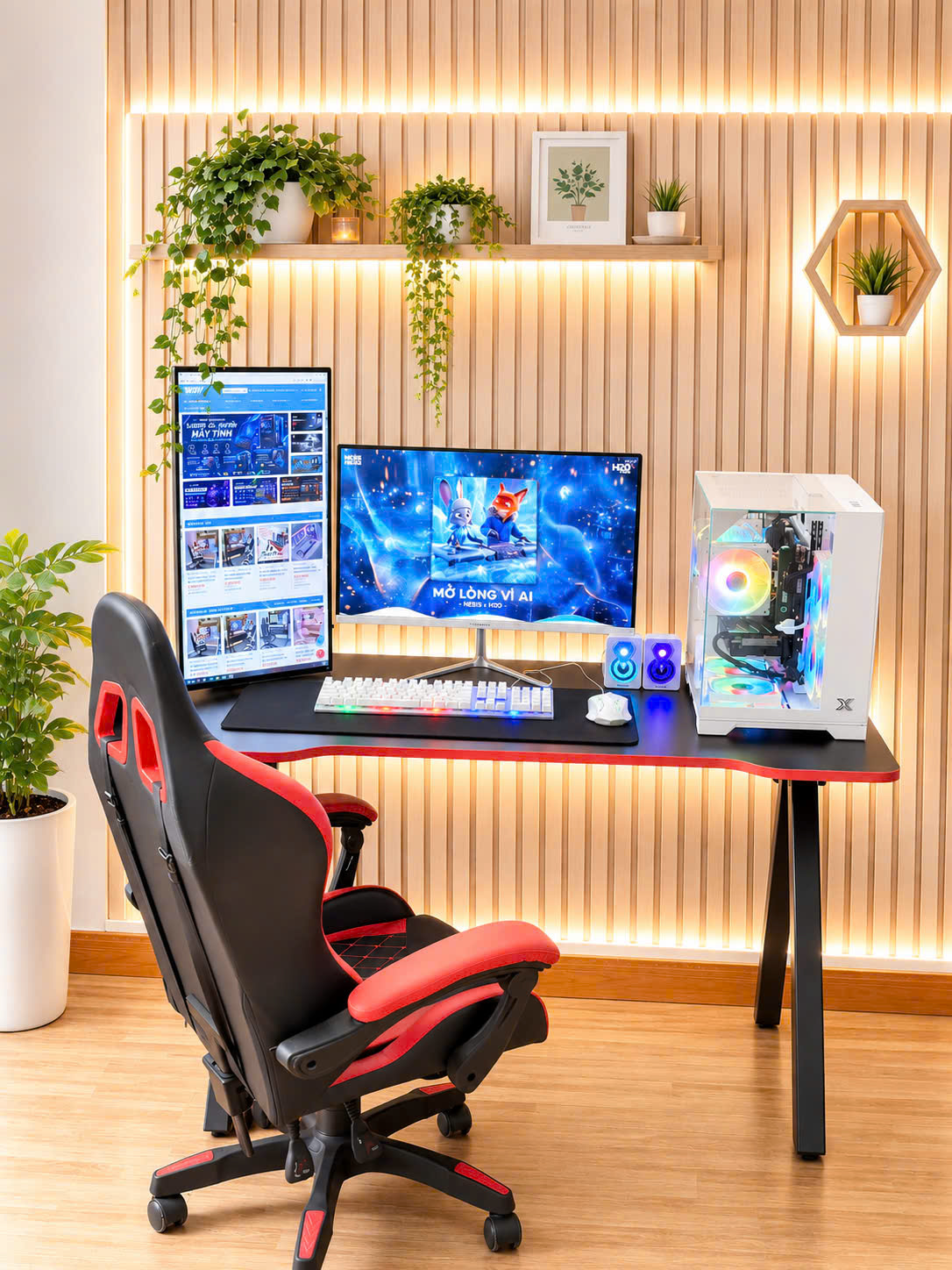 TRỌN BỘ 2 MÀN- FULL BÀN GHẾ GAMING
